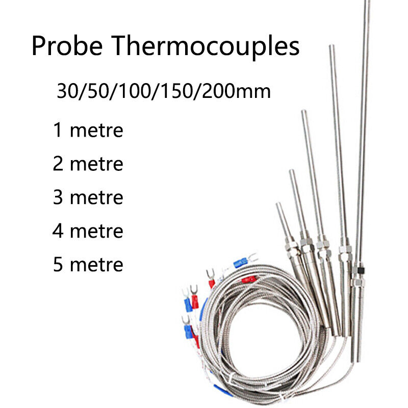 Fleksibilni termoelement oklopljen iglom, tip K, 2-žilni, visokotemperaturni termoelement visoke preciznosti s proširenim PT100 RTD senzorom